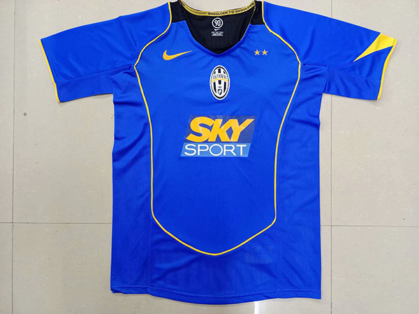 AAA Quality Juventus 04/05 Away Blue Soccer Jersey
